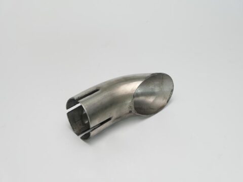 EXHAUST END 45DEG STAINLESS STEEL 105 MM